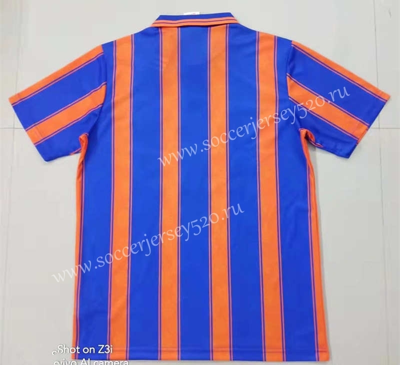 Retro Version 93-94 Rangers Football Club Red&Blue Thailand Soccer Jersey AAA-HR