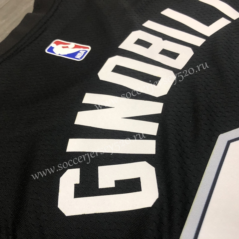 City Version 2021-2022 San Antonio Spurs Black #20 NBA Jersey-311