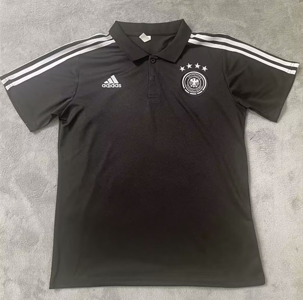 2024-2025 Germany Black Thailand Polo Shirt-9070