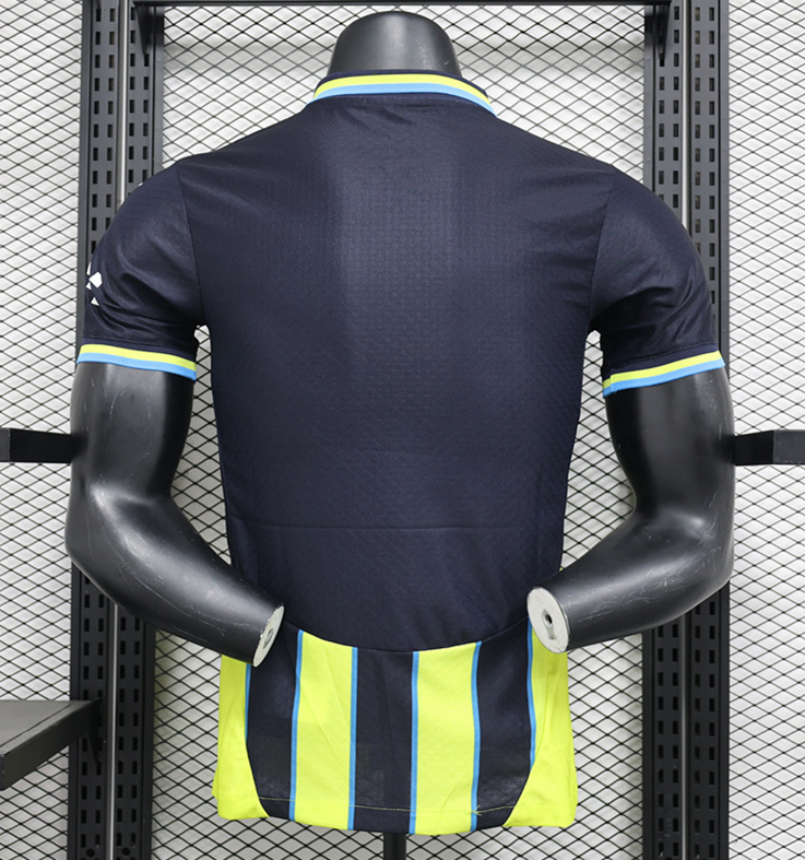 Player Version 2024-2025 Manchester City 2nd Away Black&Green Thailand Soccer Jersey AAA-888