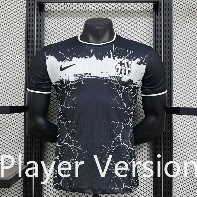 Player Version 2024-2025 Special Version Barcelona Black Thailand Soccer Jersey AAA-888