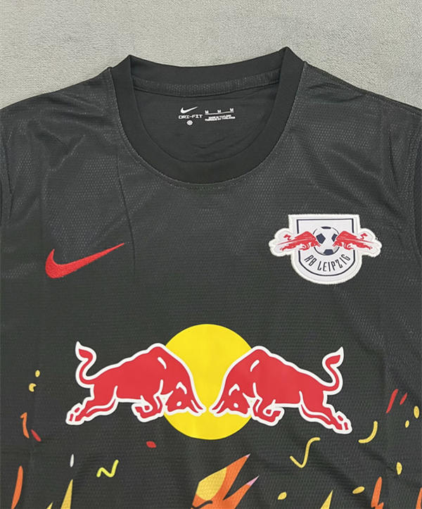 (S-4XL) 2024-2025 Commemorative Version RB Leipzig Black Thailand Soccer Jersey AAA-4506