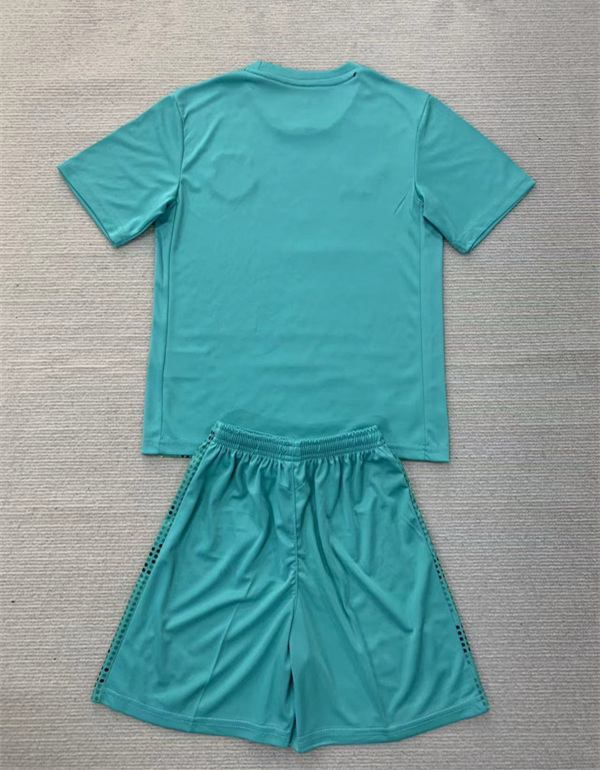 2024-2025 Everton Goalkeeper Laker Blue Kids/Youth Soccer Uniform-AY
