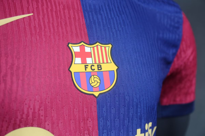 (S-3XL) Player Version 2024-2025 Barcelona Home Red&Blue Thailand Soccer Jersey AAA-518