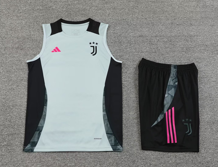 2024-2025 Juventus Light Gray Thailand Soccer Vest Uniform-418