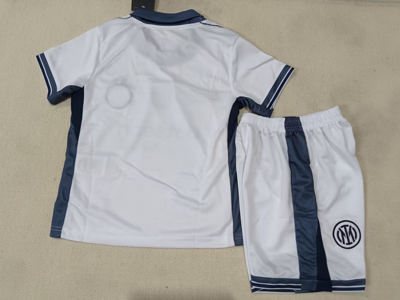 2024-2025 Inter Milan Away White Kid/Youth Soccer Uniform-507
