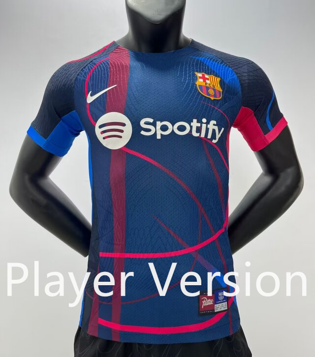 Player Version 2024-25 Special Version Barcelona Blue Thailand Soccer Jersey AAA-7902