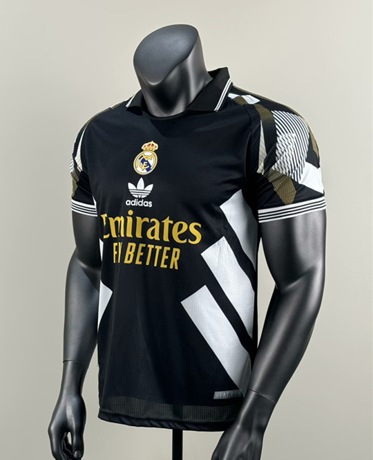 Player Version 25-26 Real Madrid Black Thailand Soccer Jersey AAA-418