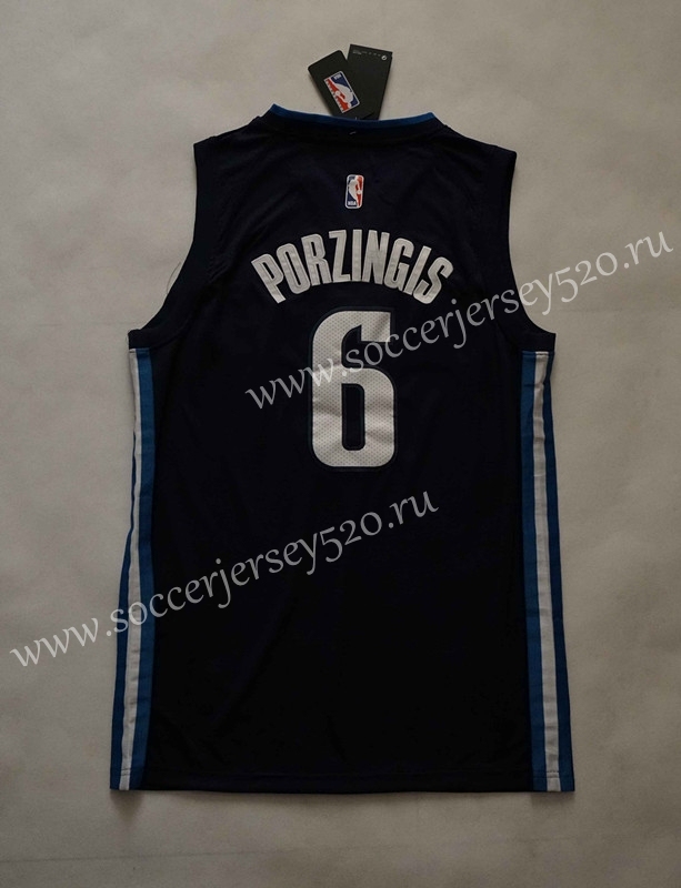Dallas Mavericks Dark Blue Print #6 NBA Jersey