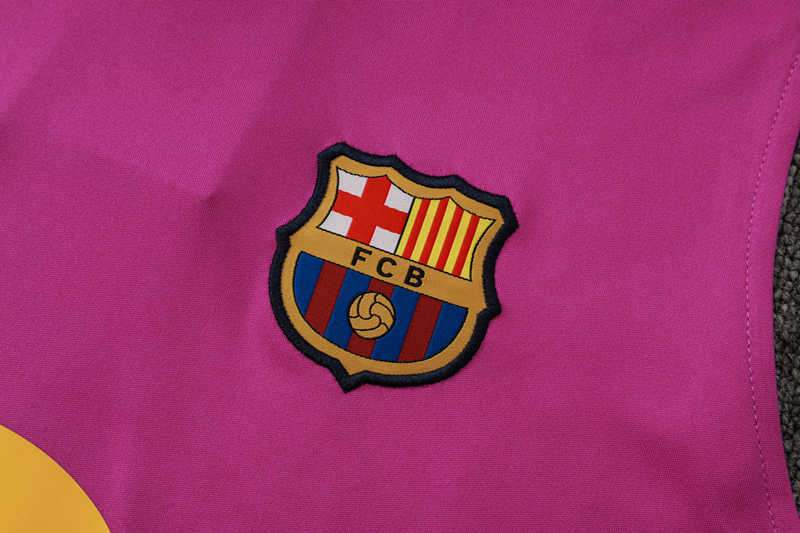 2025-26 Barcelona Purple Thailand vest Soccer Tracksuit-815