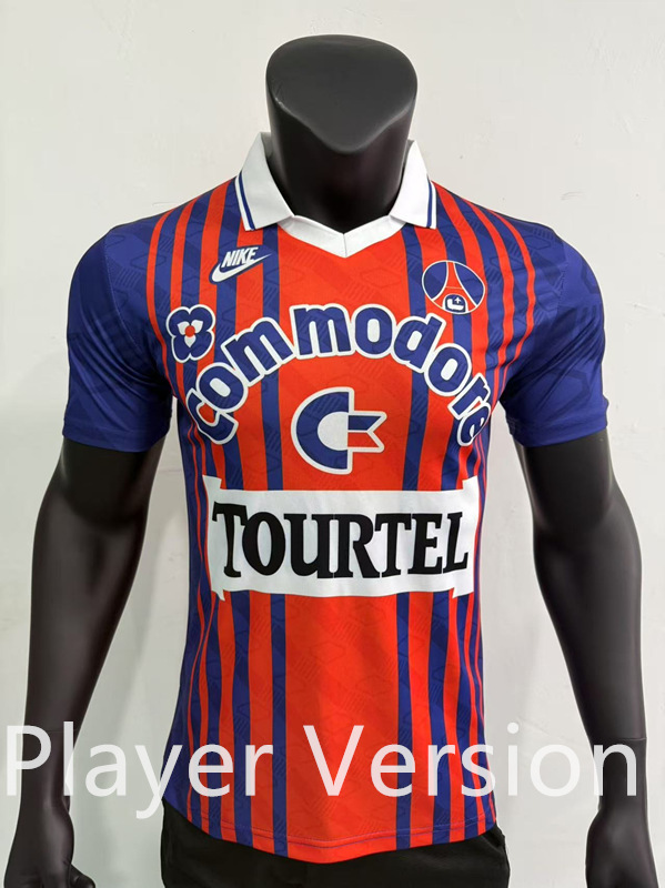 Player Retro Version 1993-1994 Barcelona Home Blue&Red Thailand Soccer Jersey AAA-0871