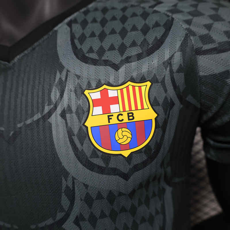 Player Version 2025-2026 Special Version Barcelona Black&Gray Thailand Soccer Jersey AAA-888
