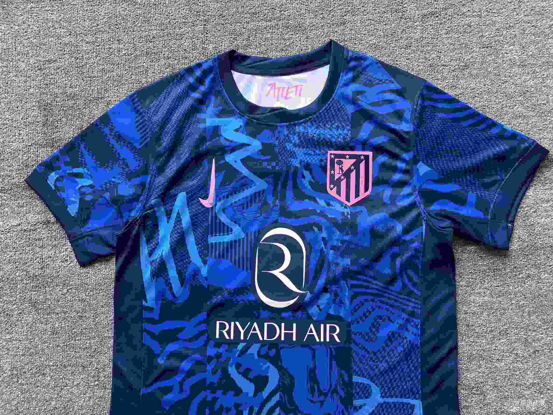 (S-4XL) 2024-2025 Atletico Madrid 2nd Away Blue Thailand Soccer Jersey AAA-4927