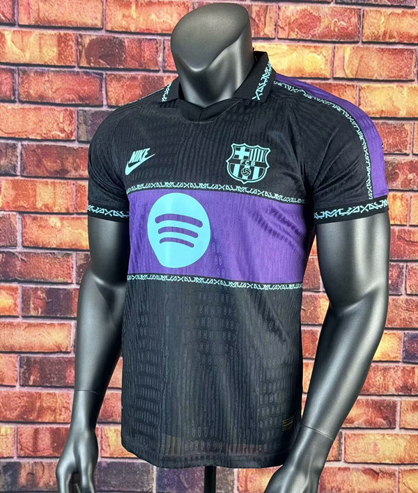 Player version 25-26 Barcelona Black Thailand Soccer Jersey AAA-418