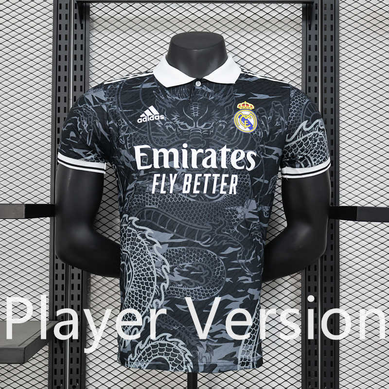 Player Version 2024-2025 Special Version Real Madrid Black&Gray Thailand Soccer Jersey AAA-888
