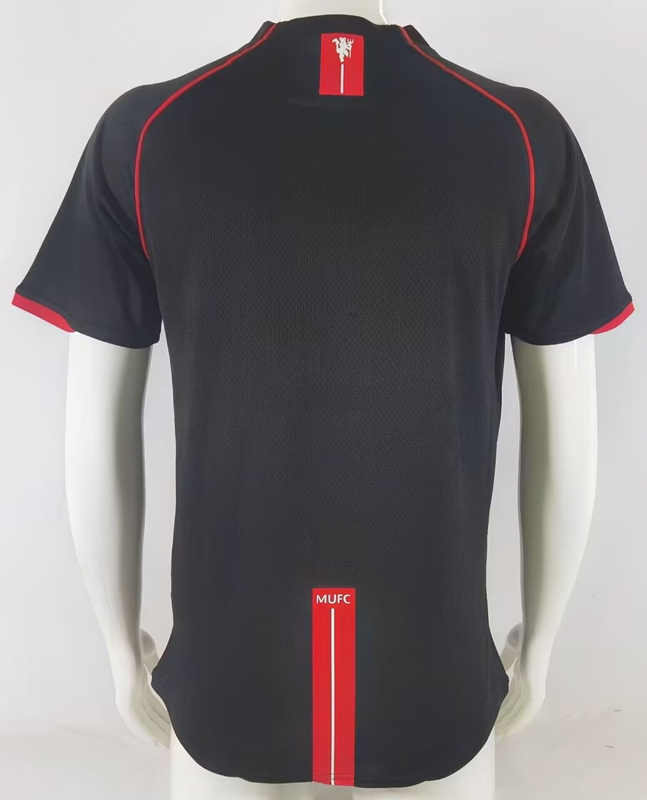 Retro Version 07-08 Manchester United Away Black Thailand Soccer Jersey AAA-503