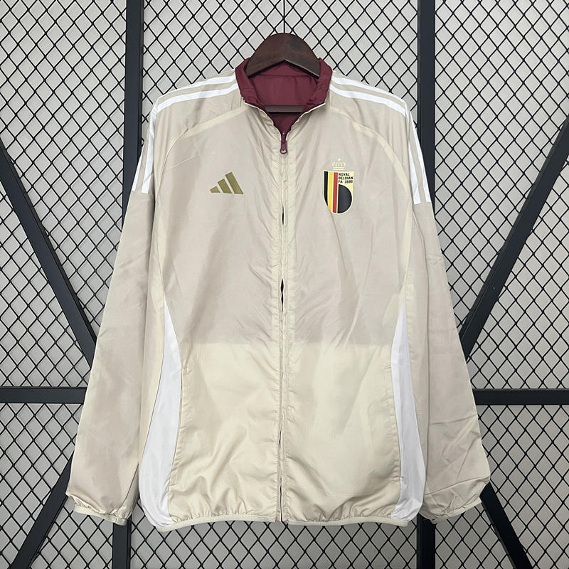2024-2025 Belgium Maroon&Beige Thailand Double-Sided Wear Thailand Trench Coats-0255