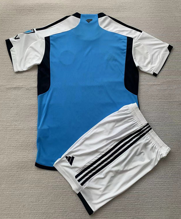 2024-2025 Charlotte FC Home Blue Kids/Youth Soccer Uniform-AY