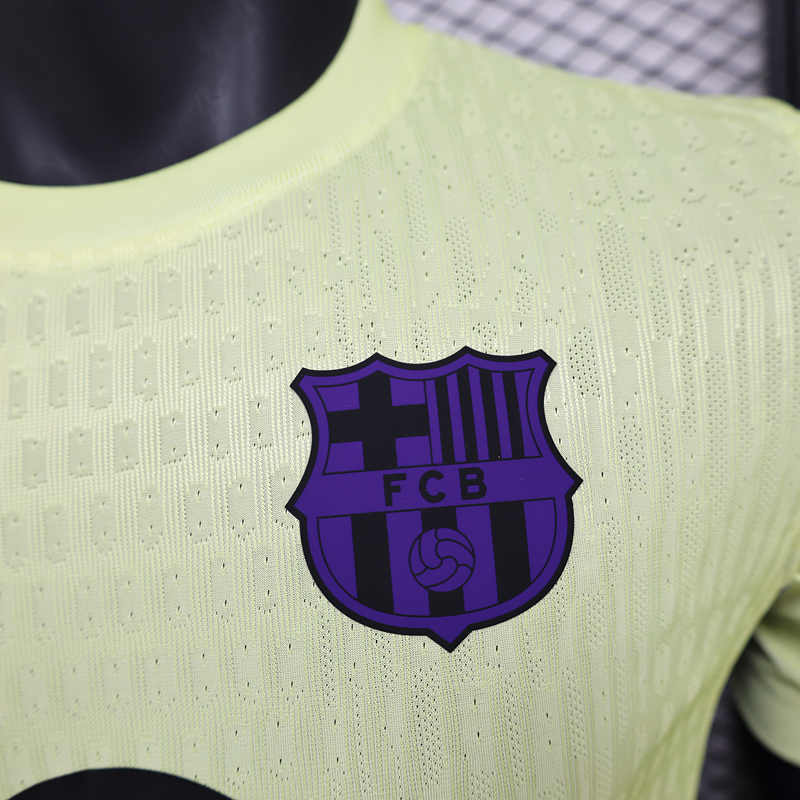 Player Version 2024-2025 Barcelona Yellow Thailand Soccer Jersey AAA-888