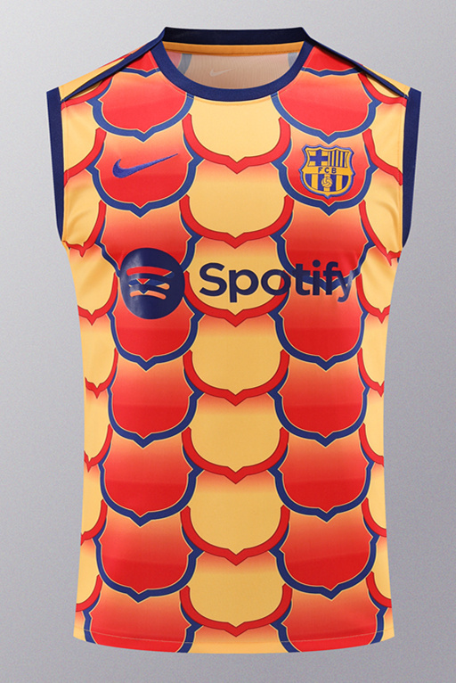 2024-25 Barcelona Red&Yellow Thailand Soccer Vest-418