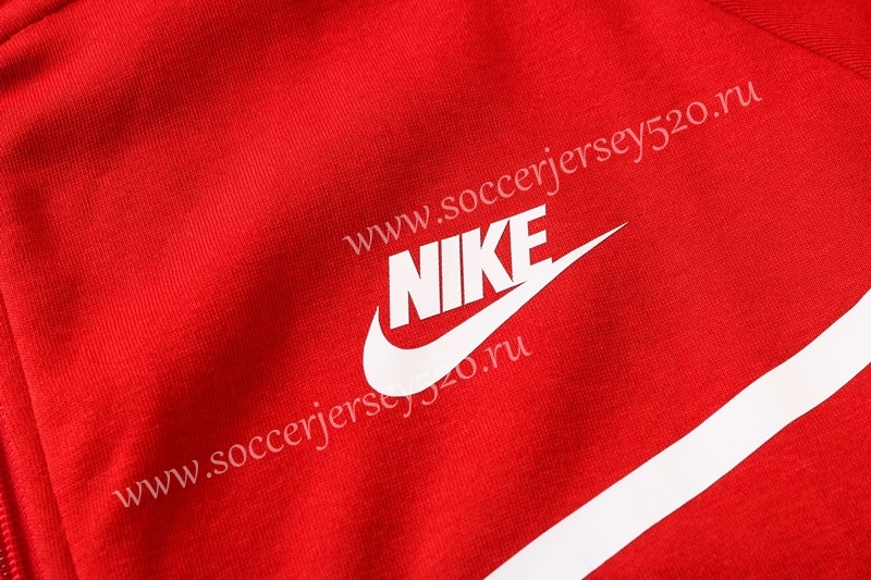 2020-2021 Nike Red Thailand Soccer Jacket Uniform With Hat-815