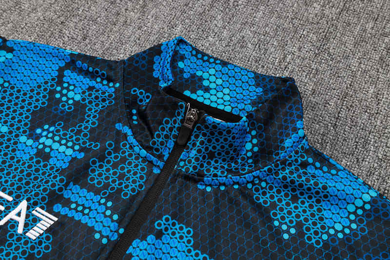 2024-2025 Napoli Ink Jet Blue Thailand Soccer Jacket Uniform-815