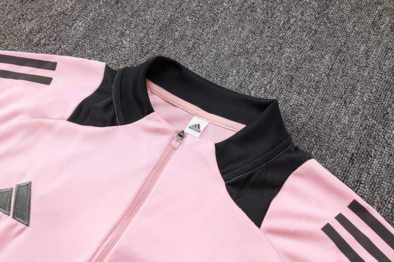 2024-2025 Real Madrid Pink Thailand Soccer Tracksuit-815