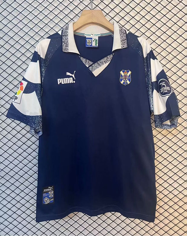 Retro version 97-98 75th Anniversary Edition Tenerife Away Royal Blue Thailand Soccer Jersey AAA-2044