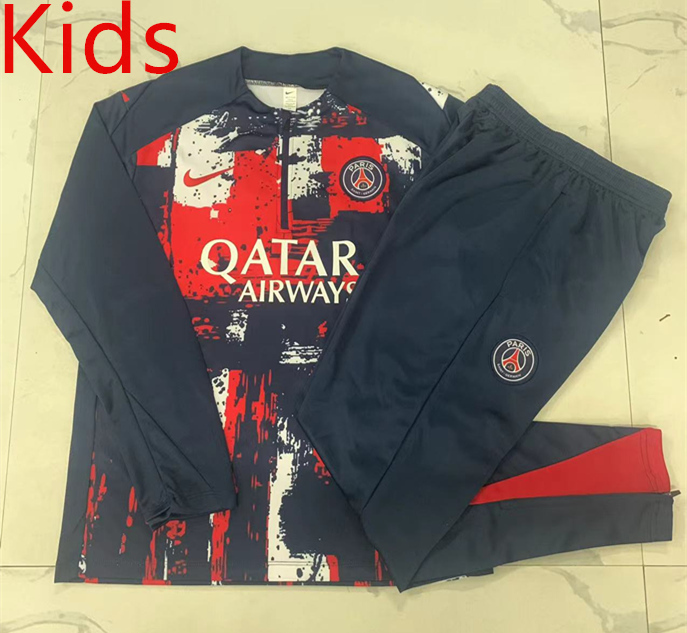 2023-2024 Jordan Paris SG Royal Blue Kids/Youth Soccer Tracksuit-815
