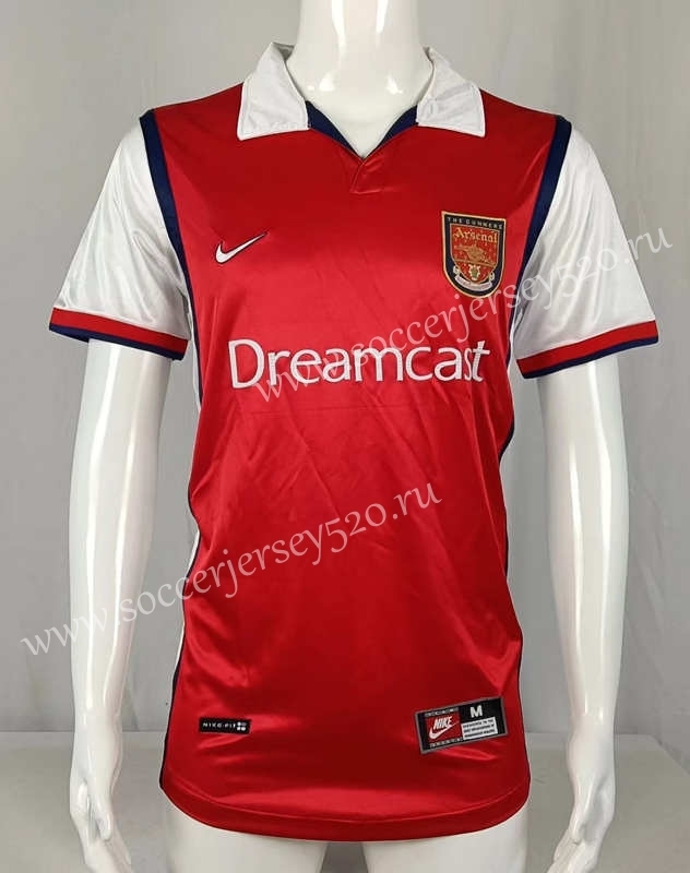 Retro Version 99-00 Arsenal Home Red Thailand Soccer Jersey AAA-503