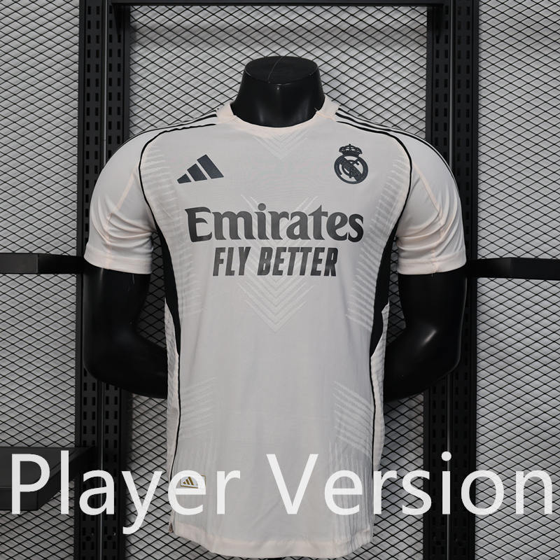 Player Version 2025-2026 Special Version Real Madrid Beige Thailand Soccer Jersey AAA-888
