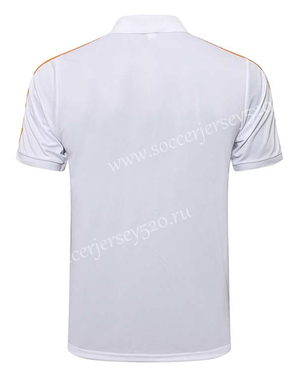 2021-2022 Real Madrid White Thailand Polo Uniform-815