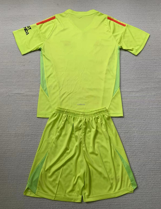 2024-2025 Arsenal Goalkeeper Green Kids/Youth Soccer Uniform-AY