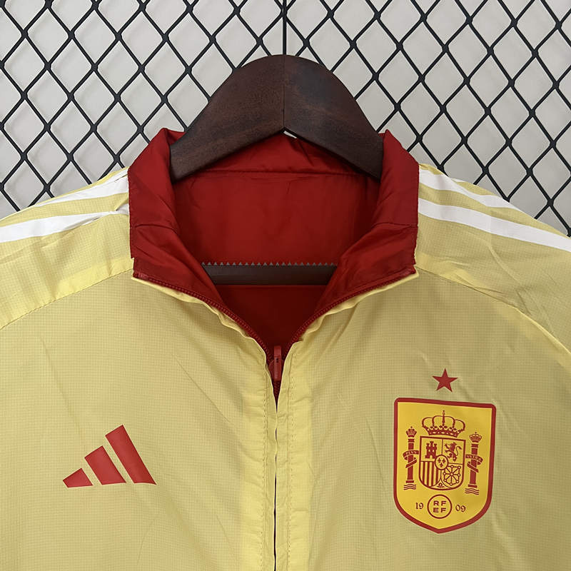 2024-2025 Spain Yellow&Red Thailand Double-Sided Wear Thailand Trench Coats-0255