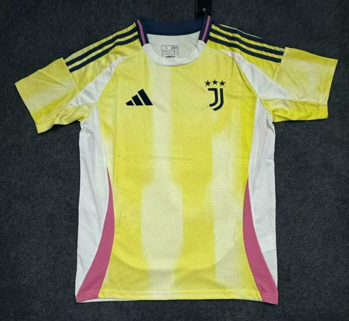 (S-4XL) 2024-25 Juventus Away Yellow Thailand Soccer Jersey AAA-2483