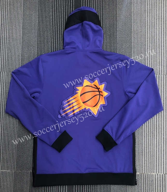 Player Version 21-22 NBA Phoenix Suns Purple Jacket With Hat-311
