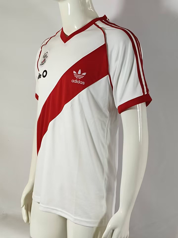Retro Version 86-87 River Plate Home White Thailand Soccer Jersey AAA-503