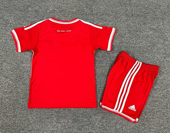 Retro Version 13-14 Bayern München Home Red Kids/Youth Soccer Uniform-7809