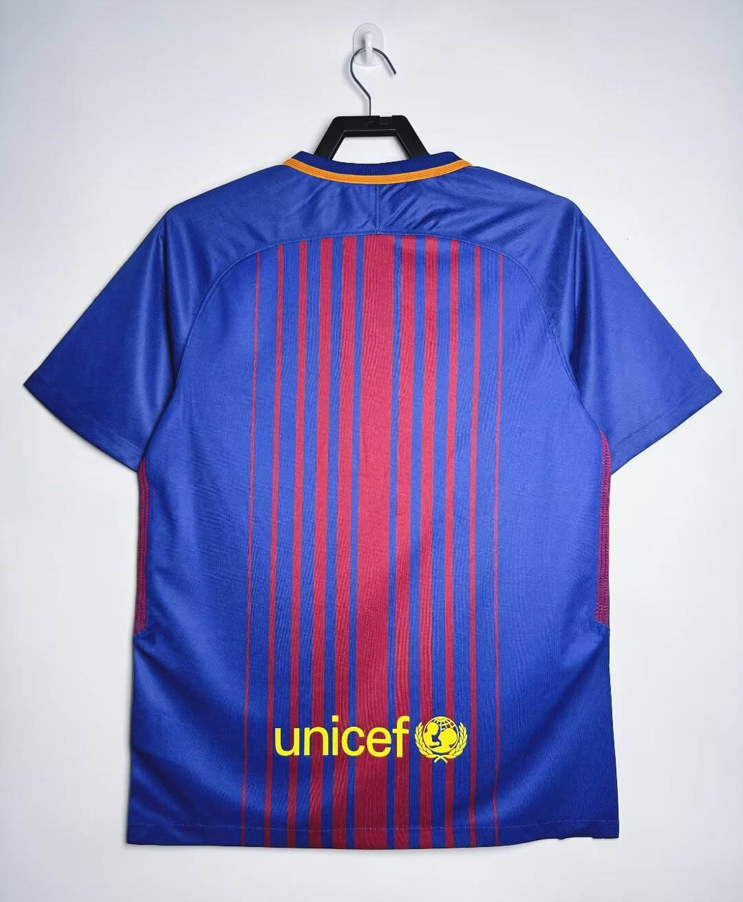 Retro Version 17-18 Barcelona Home Red&Blue Thailand Soccer Jersey AAA-811