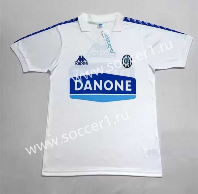 Retro Version 90-92 Juventus White Thailand Soccer Jersey AAA-7568