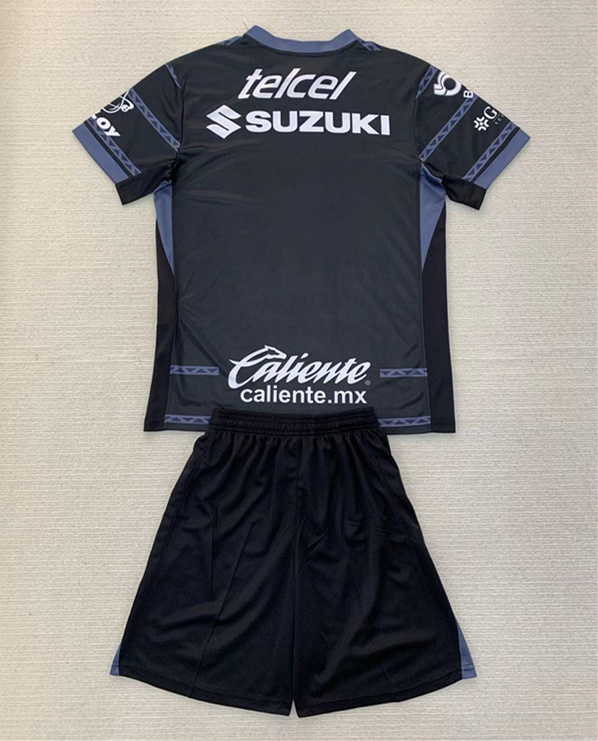 2024-2025 Pumas UNAM Goalkeeper Black Kids/Youth Soccer Uniform-AY