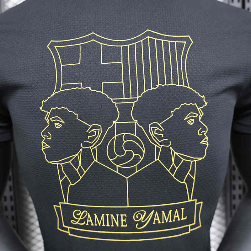 Player Version 2024-2025 Anniversary Edition Barcelona Black Thailand Soccer Jersey AAA-888