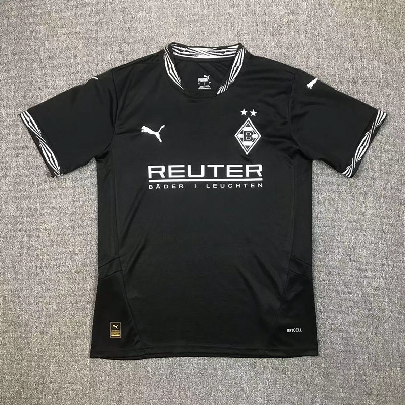 2024-2025 Borussia Mönchengladbach 2nd Away Black Thailand Soccer Jersey AAA-417