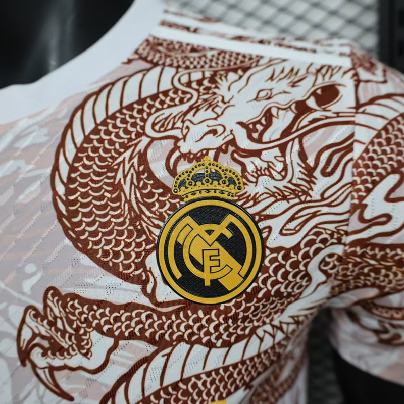 Player Version 2024-2025 Special Version Real Madrid White&Coffee Thailand Soccer Jersey AAA-888