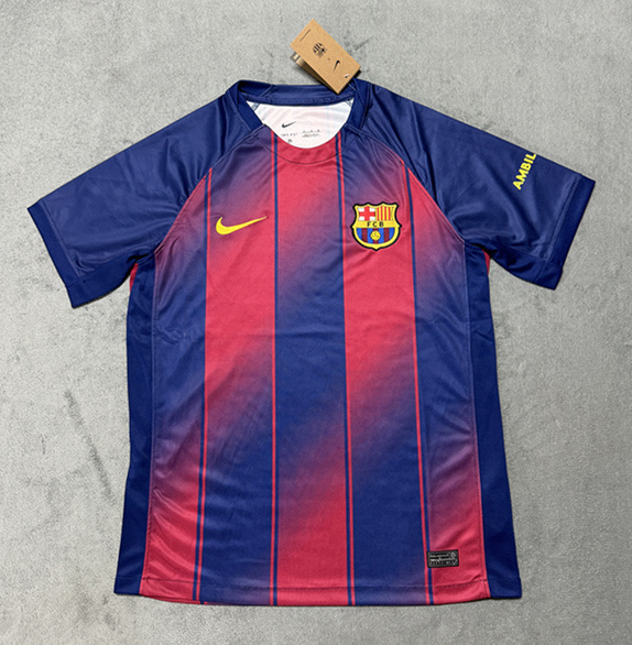 (S-4XL) 2025-26 Barcelona Home Red&Blue Thailand Soccer Jersey AAA-4506