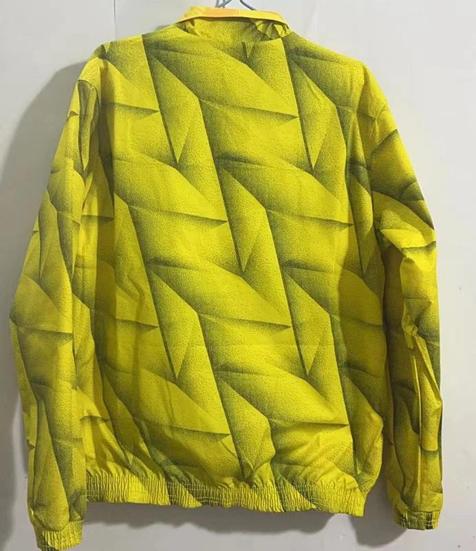 (S-3XL) 2024-2025 Borussia Dortmund Yellow&Black Double-Sided Wear Thailand Trench Coats-0255