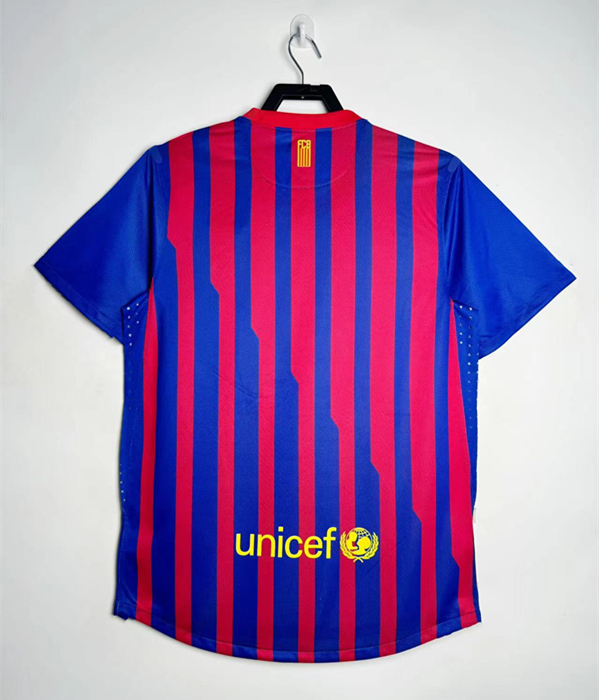 Retro Version 11-12 Barcelona Home Red&Blue Thailand Soccer Jersey AAA-811