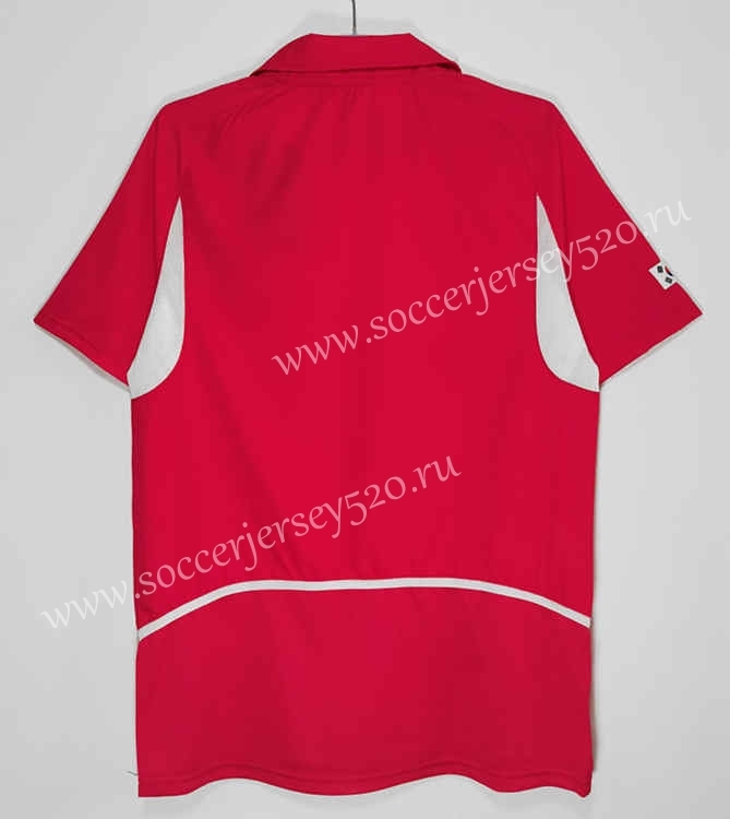 Retro Version 2002-2003 Korea Republic Home Red Thailand Soccer Jersey AAA-C1046