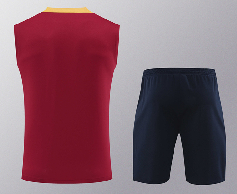 2024-25 Barcelona Red Thailand Soccer Vest Uniform-418