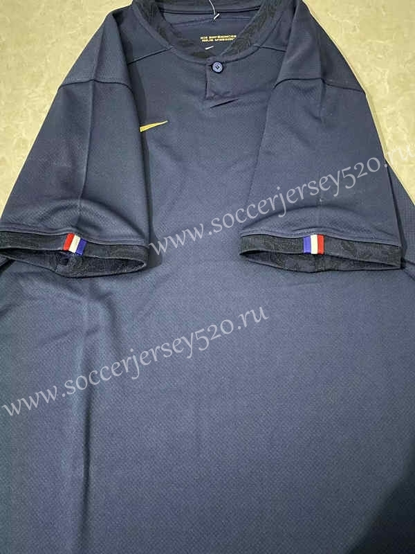 (S-4XL) 2022-2023 France Home Royal Blue Thailand Soccer Jersey AAA-818